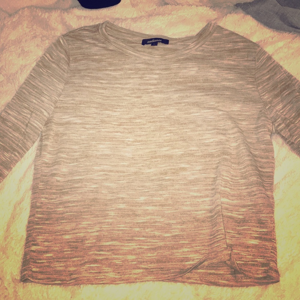 Long sleeve crop tee